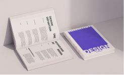 Mockup livre Psychologie du design page ouverte