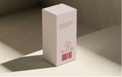Mockup dos de la boite de crème Sérénité Florale par Lycosa